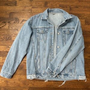 Oversized denim jacket